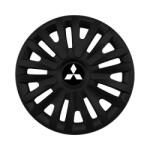 AutoSSF Set 4 capace roti 14 inchi (R14) compatibile MITSUBISHI, Model 217 Black (217MitsubishiBlack)