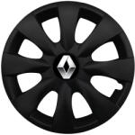Autohelix Msa Set 4 capace roti potrivite jantelor de 15 inchi (R15) compatibile RENAULT, Model - 316 Black Edition (316RenaultBlack)