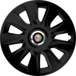 Autohelix MSA Set 4 Capace Roti 15 inchi (R15) Stratos Negru, Compatibile Cu Alfa Romeo (STRN59)