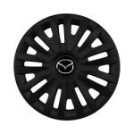 AutoSSF Set 4 capace roti 14 inchi (R14) compatibile MAZDA, Model 217 Black (217MazdaBlack)