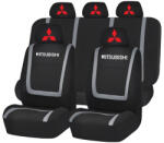 AutoHelix MSA Set Huse Scaune Universale Compatibile cu Mitsubishi - Negru/Gri (Mits1)