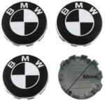 Autohelix Msa Set 4 Capace Jante Aliaj BMW , 68 MM, Alb/Negru (D-23244-1)