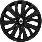 AUTOHELIX MSA Set 4 capace roti 16 inch (R16) compatibile RENAULT, Model - 432 Black Edition (432RenaultBlack)