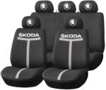 AutoHelix MSA Set Huse Scaune Universale HLX1 Compatibile cu Skoda NOU - Negru/Gri (TGRI17)