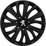 Autohelix Msa Set 4 capace roti 16 inch (R16) compatibile PEUGEOUT, Model - 432 Black Edition (432PeugeoutBlack)