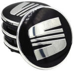 Autohelix Msa Set 4 capace jante aliaj SEAT 55 mm, negru argintiu (BPZH0397)