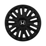 AutoHelix MSA Set 4 capace roti potrivite jantelor de 15 inch (R15) compatibile HONDA, Model - 313 Black (313HondaBlack)
