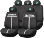 AutoHelix MSA Set Huse Scaune Universale HLX1 Compatibile cu Skoda - Negru/Gri (TGRI16)
