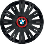 AutoHelix MSA Set 4 capace roti Negre Cu Inel Rosu Active R16 Compatibil Cu BMW (10689)