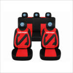 AutoHelix MSA Set Huse Scaune Universale Nero Rosu Personalizate cu Volkswagen (NER108819.20)
