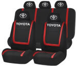 AutoHelix MSA Set Huse Scaune Universale Compatibile cu Toyota- Negru/Rosu (Toy1.1)
