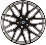 AutoHelix MSA Set 4 Capace Roti 15 inchi (R15) Dakar Negru-Gri, Compatibile Cu Volkswagen (DKNG79)