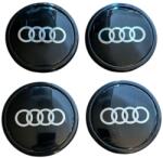 AUTOHELIX MSA Set 4 Capace Jante Aliaj Audi interior 58mm - exterior 63mm, Negru (Maf2711)