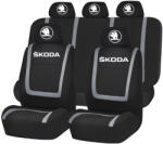 AutoHelix MSA Set Huse Scaune Universale Compatibile cu Skoda Nou - Negru/Gri (HSASKDD1)