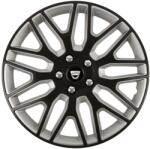 Autohelix MSA Set 4 Capace Roti 14 inchi (R14) Dakar Negru-Gri, Compatibile Cu Dacia (DKNG15)