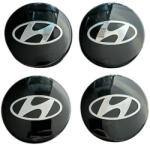 Autohelix Msa Set 4 capace roti 58mm exterior, 56mm interior Hyundai negre compatibil/inlocuitor janta aliaj (EnzomStore-k0206-250522-030)