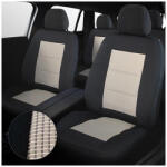 AutoHelix MSA Set Huse Scaun Premium Lux Negru-bej Umb3 (cx_44512)