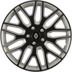 Autohelix MSA Set 4 Capace Roti 14 inchi (R14) Dakar Negru-Gri, Compatibile Cu Renault Nou (DKNG57)