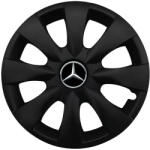 AutoHelix MSA Set 4 capace roti potrivite jantelor de 15 inchi (R15) compatibile MERCEDES, Model - 316 Black Edition (316MercedesBlack)