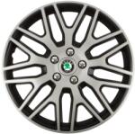 AutoHelix MSA Set 4 Capace Roti 14 inchi (R14) Dakar Gri-Negru, Compatibile Cu Skoda (DKRGN63)
