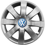 Autohelix Msa Set 4 Capace Roti 15 inchi (R15) Compatibile Cu VOLKSWAGEN model - 323 (323VwAlbastru)
