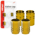 AutoHelix MSA Set capace valvă din aluminiu , 4 buc, galben (AX_03633-45)