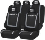 AutoHelix MSA Set Huse Scaune Universale Compatibile cu Seat - Negru/Gri (Seat1.7)