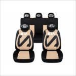 AutoHelix MSA Set Huse Scaune Universale Nero Bej Personalizate cu Kia (NER108816.7)