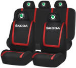 AutoHelix MSA Set Huse Scaune Universale Compatibile cu Skoda - Negru/Rosu (HSAREN8.3)
