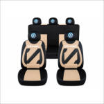 AutoHelix MSA Set Huse Scaune Universale Nero Bej Personalizate cu Volkswagen (NER108816.20)