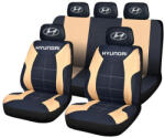 AutoHelix MSA Set Huse Scaune Universale Compatibile cu Hyundai - Negru/Crem (HYU1)
