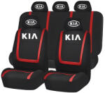 AutoHelix MSA Set Huse Scaune Universale Compatibile cu Kia - Negru/Rosu (Kia1.1)