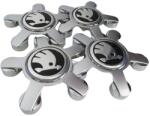 AutoHelix MSA Set 4 Capace Jante Aliaj Skoda 135mm, Argintiu (00000023-11)