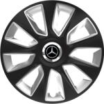 AutoHelix MSA Set 4 Capace Roti 16 inchi (R16) Stratos Gri-Negru, Compatibile Cu Mercedes-Benz (STRGN58)