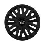 AutoSSF Set 4 capace roti 14 inchi (R14) compatibile HYUNDAI, Model 217 Black (217HyundaiBlack)