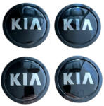 Autohelix Msa Set 4 capace roti 75mm exterior, 69mm interior Kia negre compatibil/inlocuitor janta aliaj (maf2856)