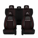 AutoHelix MSA Set Huse Scaune Universale Racing, Negru Personalizate cu Citroen (RAC44487.1)