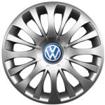 Autohelix Msa Set 4 Capace Roti 15 inchi (R15) Compatibile Cu Volkswagen model - 329, Sigla Albastra (329VwAlbastru)