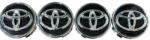 Autohelix Msa Set 4 capace Jante Aliaj TOYOTA 62mm NEGRU+ARGINTIU (IRO146)