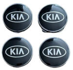 AUTOHELIX MSA Set 4 capace roti 60mm Kia negre compatibil/inlocuitor janta aliaj (GM3-K0225-043)