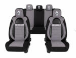 AutoHelix MSA Set Huse Scaune Universale Racing, Gri cu Negru Personalizate cu Renault (RAC44493.13)