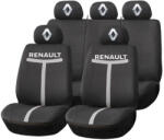 AutoHelix MSA Set Huse Scaune Universale HLX1 Compatibile cu Renault - Negru/Gri (TGRI13)