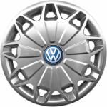 AutoHelix MSA Set 4 capace roti 16 inchi (R16) Compatibile Cu Volkswagen model - 419, Sigla Albastra (419VwAlbastru)