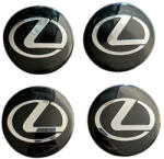 Autohelix Msa Set 4 capace roti 58mm exterior, 56mm interior Lexus negre compatibil/inlocuitor janta aliaj (maf2553)