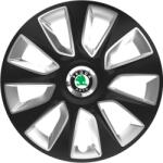 AutoHelix MSA Set 4 Capace Roti 17 inchi (R17) Stratos Negru-Gri, Compatibile Cu Skoda (STRGN23)