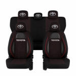 AUTO HELIX MSA Set Huse Scaune Universale Racing Negru Personalizate cu Toyota (RAC44487.19)
