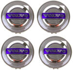 AutoHelix MSA Set 4 capacele roti 64mm gri albastru, pentru jante aliaj Volvo (maf581)