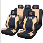AutoHelix MSA Set Huse Scaune Universale Compatibile cu Fiat - Negru/Crem (Fiat4)