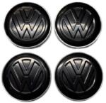 Autohelix Msa Set 4 capace roti 60mm VW negre compatibil/inlocuitor janta aliaj (maf3677)