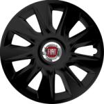 AutoHelix MSA Set 4 Capace Roti 15 inchi (R15) Stratos Negru, Compatibile Cu Fiat (STRN67)